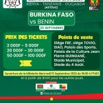 ÉLIMINATOIRES CAN 2027 : Burkina Faso – Bénin, la billetterie ouvre mercredi